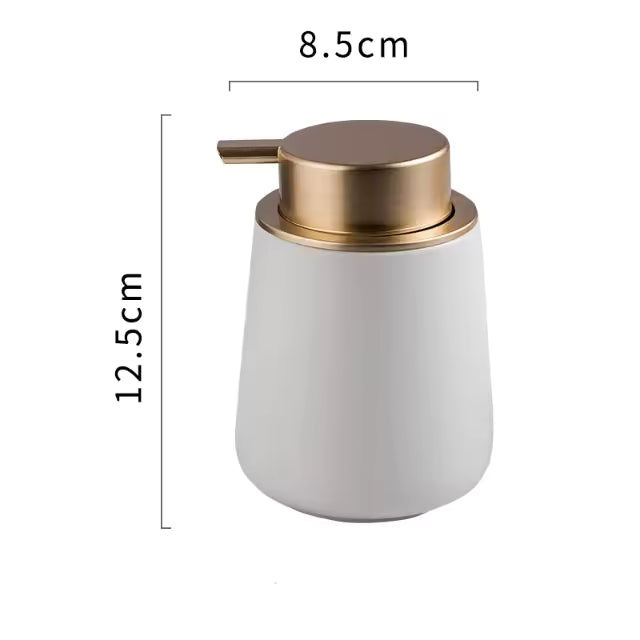 White Ceramic Foaming Soap Dispenser