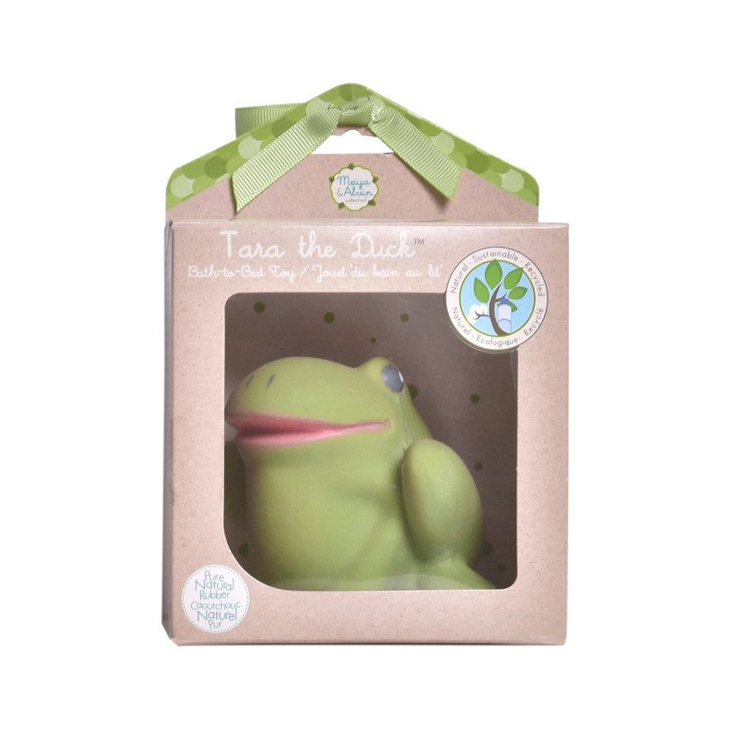 Gemba the Frog Natural Organic Teether, Rattle &amp; Bath Toy